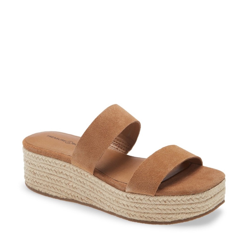 Treasure and bond suede platform sandals